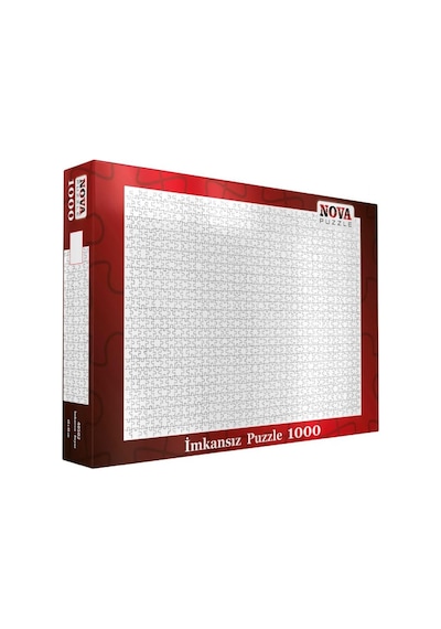 Nova Puzzle 1000 Parça Beyaz İmkansız Puzzle - Fantastik Kesim -