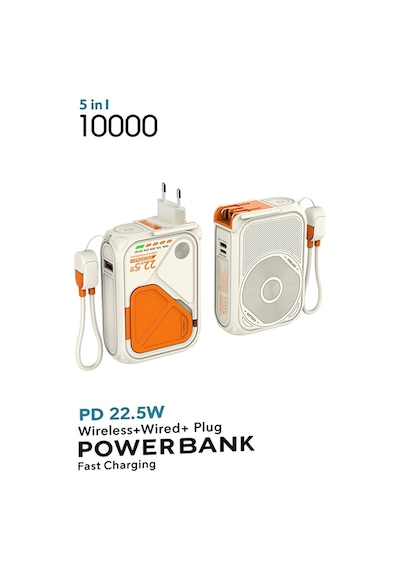 5in1 10.000 Mah Magsafe Uyumlu Powerbank Pd Hızlı Şarj 22.5w Diğer