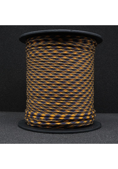 Mg Ropes Bileklik,outdoor 4 Mm Paracord İp No:110 100 Metre Hardal Mavi Desenli