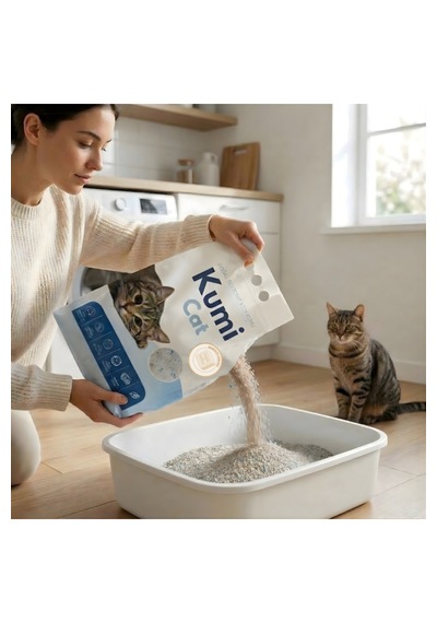 Kumi Cat Eko-premium Marsilya Sabunu Kokulu Topaklanan Tozsuz Bentonit Kedi Kumu 5 Lt