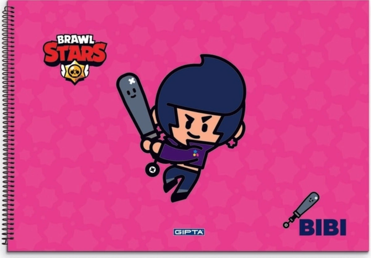 Brawl Star Spiralli Resim Defteri 17x24cm 15 Yaprak 5699 12 Li Paket