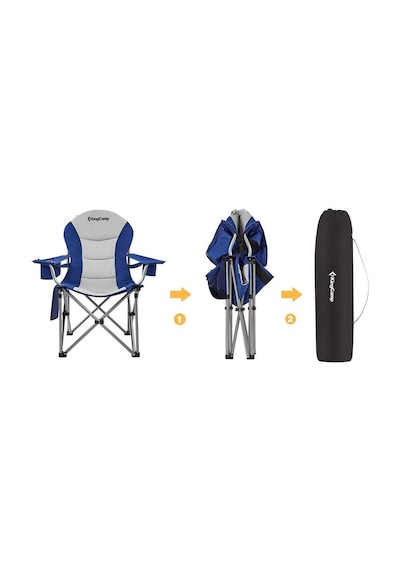 Kıngcamp Deluxe Sandalye Mavı/Grı Gri - Mavi
