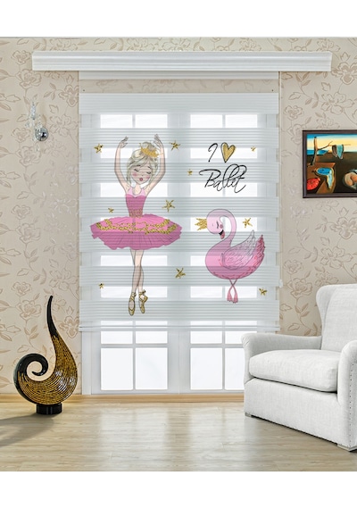 Perdeoutlet38 Baskılı Renkli Pembe Balerin Ve Kuğu Dijital Baskılı Zebra Perde-cocuk Odası-stor Perde Çok Renkli Perdeoutlet38 Baskılı Renkli Pembe Balerin Ve Kuğu Dijital Baskılı Zebra Perde-cocuk Odası-stor Perde Çok Renkli