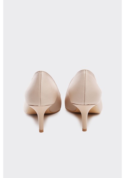Derinet Kısa İnce Topuk Kadın Stiletto Ten Ten