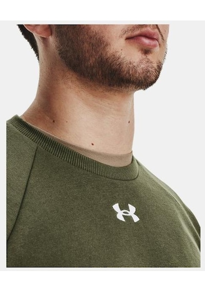 Under Armour Ua Rival Fleece Crew Erkek Sweatshirt-27197-yeşil