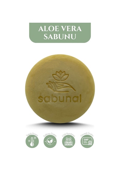 Sabunal Aloe Vera Sabunu - Nemlendirici ve Yatıştırıcı Bitkisel Sabun 100 G