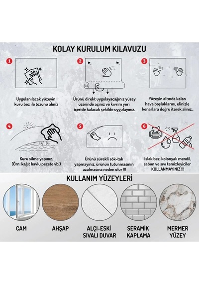 Biishe 70x70cm Statik İz Bırakmaz Kağıt Renkli Çarpım Tablosu Çok Renkli