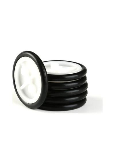 5 Adet 29mm Çap Mini Plastik Rubber Tekerlek 2mm Mil Uyumlu