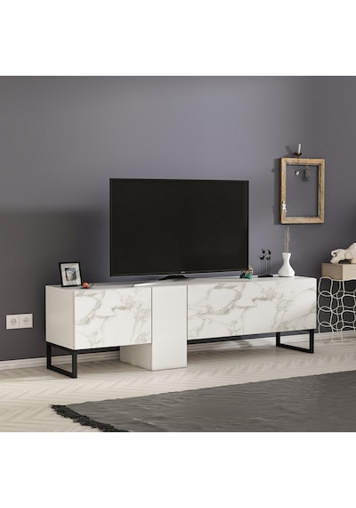 T0016 Kapaklı, Metal Ayaklı, Tv Sehpası, Tv Ünitesi - Beyaz/beyaz Mermer Beyaz/beyaz Mermer T0016 Kapaklı, Metal Ayaklı, Tv Sehpası, Tv Ünitesi - Beyaz/beyaz Mermer Beyaz/beyaz Mermer