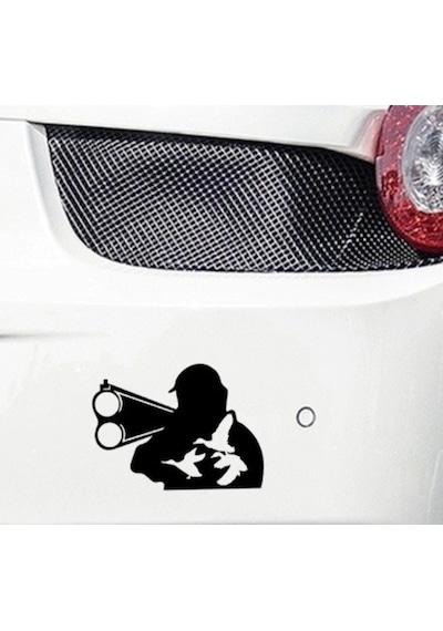 Avcı Yaban Ördeği Avı Araba Çıkartmaları Vinil Sticker