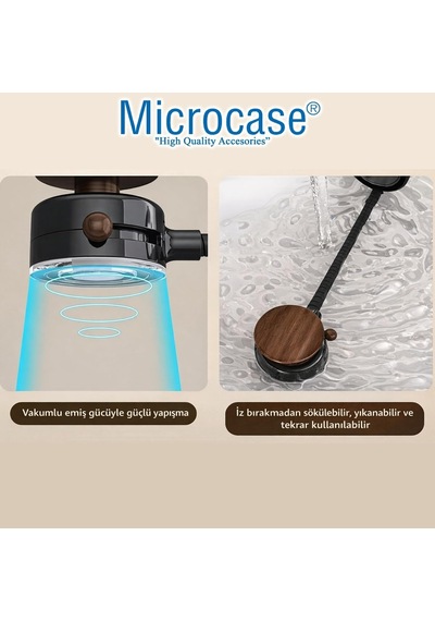Microcase Ayarlanabilir Vantuzlu Esnek Saç Kurutma Makinası Askılığı Organizer Al5482