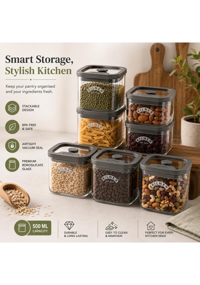 Kilner Borosilikat Cam Kapaklı Saklama Kabı, 500 Ml, Hava Geçirmez, Vakumlu Mühürlü, Bulaşık Makinesinde Yıkanabilir, Kapaklı Saklama Kutusu, Bpa İçer Şeffaf Kilner Borosilikat Cam Kapaklı Saklama Kabı, 500 Ml, Hava Geçirmez, Vakumlu Mühürlü, Bulaşık Makinesinde Yıkanabilir, Kapaklı Saklama Kutusu, Bpa İçer Şeffaf