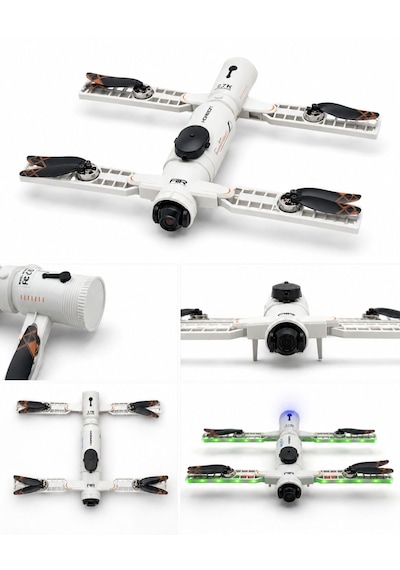 Horızon Ae22 Dron Gps Destekli Katlanabilir Hd Kameralı Su Püskürtmeli Led Işıklı Wifi Canlı Görüntü 360 Derece Dönüşlü Brushless Motor Engel Tanımalı Elektirikli Kamera Ekranlı Kumandalı