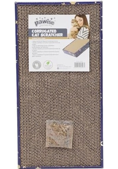 Pawise Karton Kedi Tırmalama Dikdörtgen 48 Cm 2 Paketi