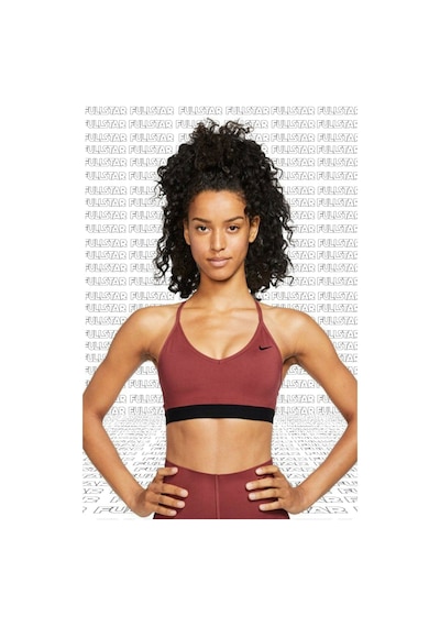 Nike Bra İndy Light Support Sports Brown Büstiyer Sporcu Sütyeni Kahve