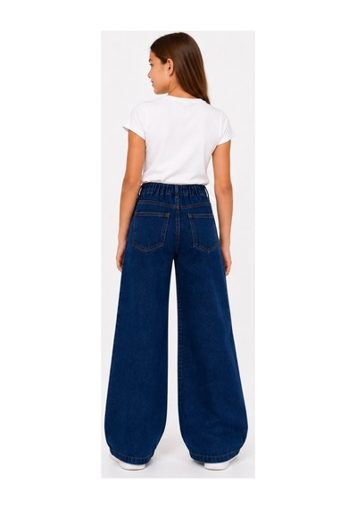 İrem Çocuk Giyim Kız Çocuk Geniş Paça Yüksek Bel Model Beli Lastikli Fermuar Kapamalı Oversize Lacivert Renk Kot Pantolon Lacivert İrem Çocuk Giyim Kız Çocuk Geniş Paça Yüksek Bel Model Beli Lastikli Fermuar Kapamalı Oversize Lacivert Renk Kot Pantolon Lacivert
