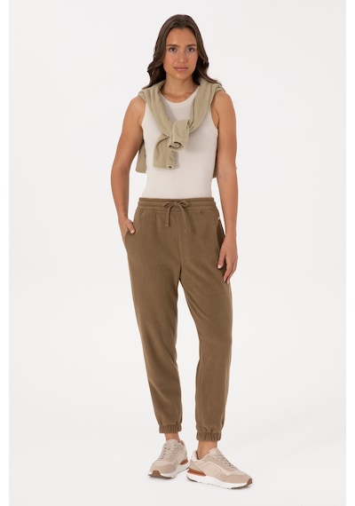 U.S. Polo Assn. Kadın Haki Polar Jogger Eşofman Altı 50318758-VR027