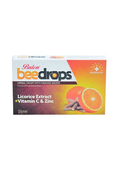 Portakal Aromalı Bitkisel Drops 24adet