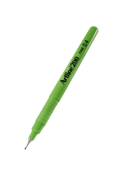 Artline Fineliner İnce Uçlu Kalem 0,4 Fıstık Yeşili - 2 Adet Yeşil