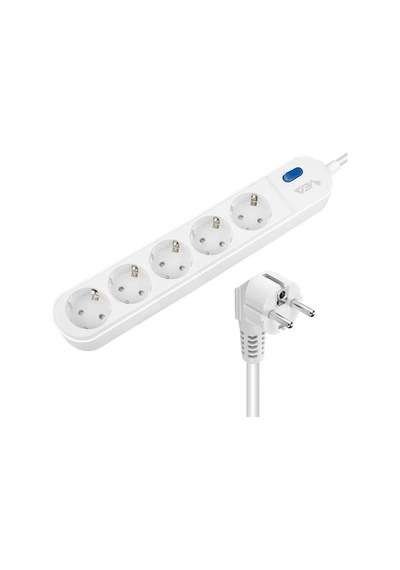 Vea Ve-vega105 A Class 5'li Anahtarlı 1.5 Metre Akım Korumalı Priz Standart