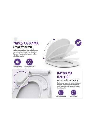 Kare Slim Ultra İnce Yavaş Kapanan Klozet Kapağı, Soft Close Sessiz Mekanizma, Kaymaz Tabanlı Sabit Duruş, Dayanıklı Durolast Malzeme, Kolay Montajlı Universal Uyumlu Wc Kapak, Hijyenik Ve Uzun Ömürlü Beyaz Kare Slim Ultra İnce Yavaş Kapanan Klozet Kapağı, Soft Close Sessiz Mekanizma, Kaymaz Tabanlı Sabit Duruş, Dayanıklı Durolast Malzeme, Kolay Montajlı Universal Uyumlu Wc Kapak, Hijyenik Ve Uzun Ömürlü Beyaz