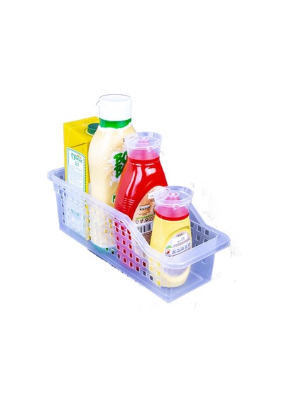 1 Adet Şeffaf Organizer Dolap İçi Düzenleyici Sepet, 1 Adet Kaliteli Plastik Buzdolabı Raf Düzenleme Diğer