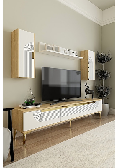 Tvr1803dbs - Meyra Tvr180 Ünitesi Takım Safirmeşe-beyaz-sılver 180cm Safirmeşe-beyaz-sılver
