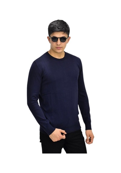 Erkek Spor Düz Sıfır Yaka Kazak R22920 Bgl-st03182 001