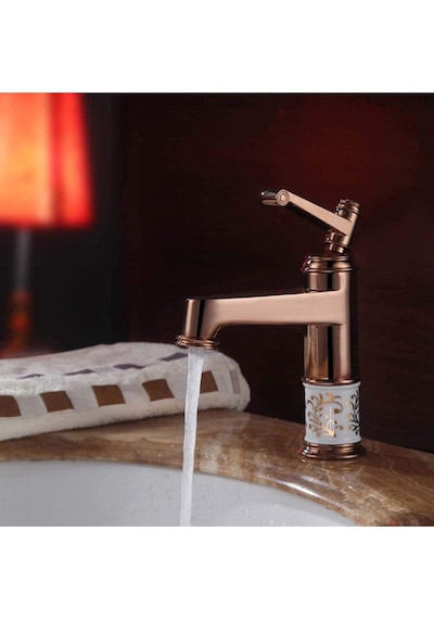 Banyo Lavabo Bataryası Rose Seramik