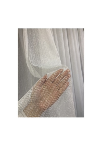 Keten Tül Perde Ütü Istemez Şantuk 1/3 Sık Pile Smyrnahome Ekru