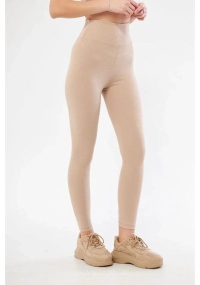 Butik İstanbul Fitilli Full Likralı Yüksek Bel Toparlayıcı Tayt Günlük Ve Spor Kullanım - Bej Butik İstanbul Fitilli Full Likralı Yüksek Bel Toparlayıcı Tayt Günlük Ve Spor Kullanım - Bej