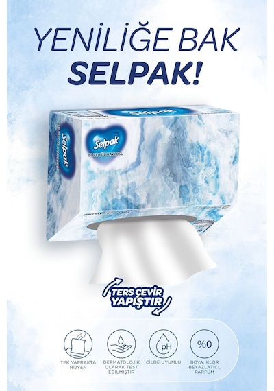 Selpak El Ve Yüz Havlusu 5'li 400 Yaprak Kutulu
