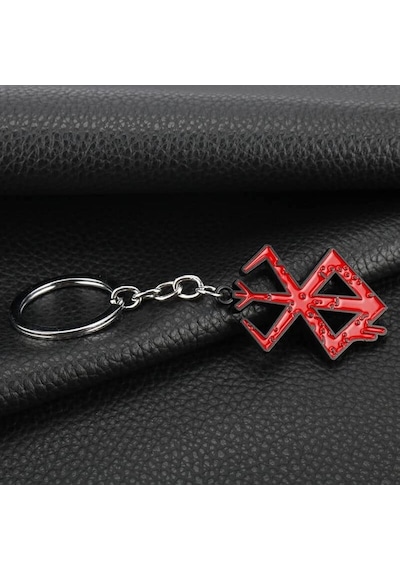 Dükkan Design Berserk Kırmızı Siyah Brand Of Sacrifice Anahtarlık Siyah - Kırmızı