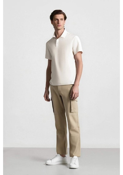 DeFacto Wide Leg Bol Rahat Kesim Kargo Cepli Geniş Paça Gabardin Pantolon E5810AX25SPBG540