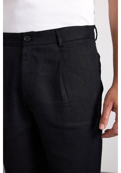 Süvari Siyah Smart Fit Düz Lastikli Jogger Pantolon Spn2020500013-s09