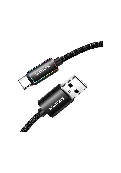 Type-c To Usb-a Rgb Aydınlatmalı 3a Hızlı Şarj Ve Data Kablosu 2 Metre Diğer