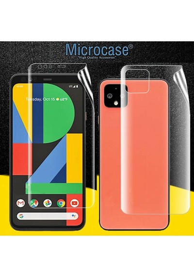Microcase Google Pixel 4 Full Ön Arka Kaplama Koruma Filmi