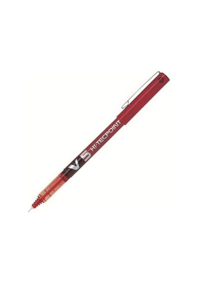 Pilot V5 Hi-tecpoint Iğne Uçlu Kalem 0.5 Mm - Kırmızı Kırmızı