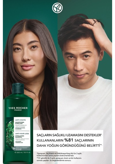 Yves Rocher Saç Dökülmesine Karşı Güçlendirici 2'li Şampuan Seti-şampuan 300 Ml X 2