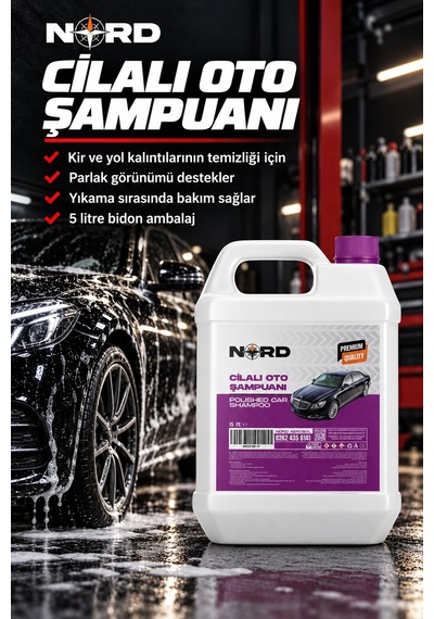 Nord Cilalı Oto Şampuanı 5 L