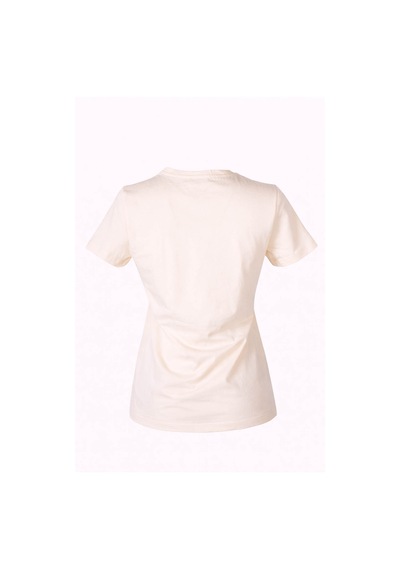 Trender 26yl71595006 Bej Kadın T-shirt Sonbahar Baskı Bej