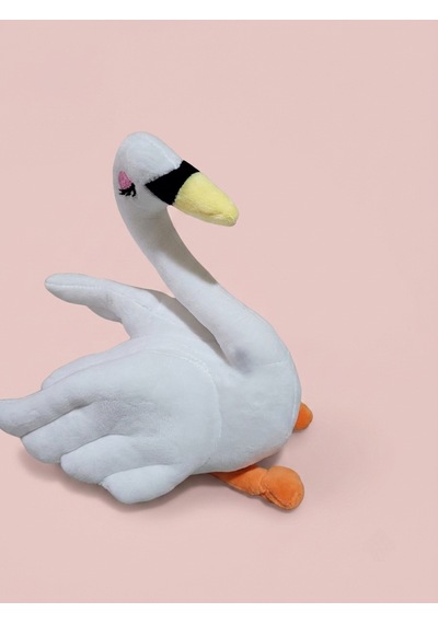 Peluş Kuğu 30 Cm Beyaz