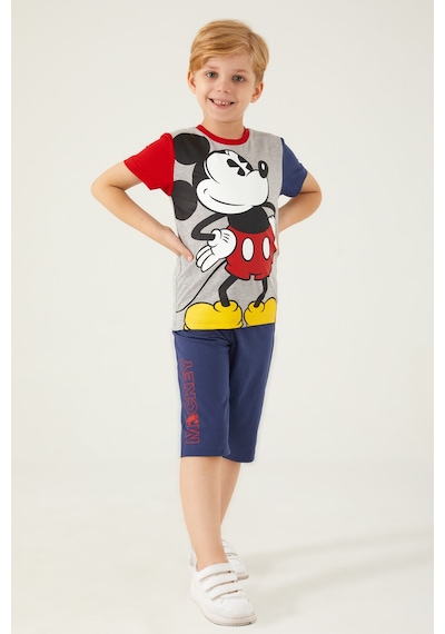 Mickey Mouse D4788-3 Çocuk  Gri Melanj Alt Üst Takım