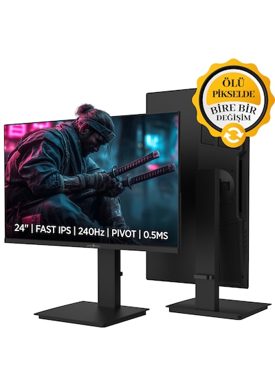 James Donkey Ravel R45 24'' 240hz 0.5ms Fast Ips Fhd Pivot Gaming Monitör Ölü Piksel