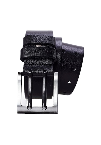 %100 Hakiki Erkek Manda Derisi Çiftdilli Spor Erkek Kot Kemeri 4,5 Cm Siyah