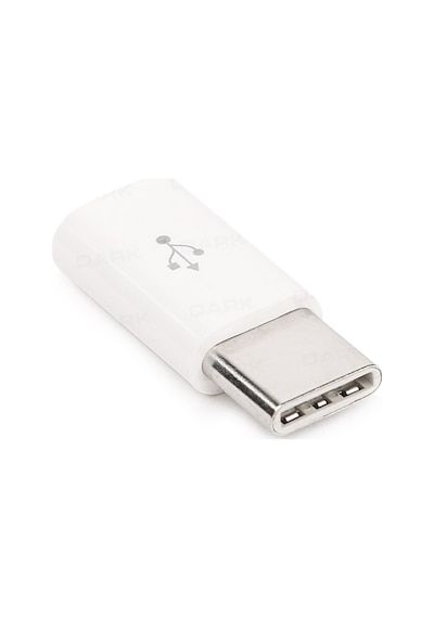 Dark USB3.1 TypeC Erkek Micro USB2.0 Dişi Dönüştürücü Beyaz