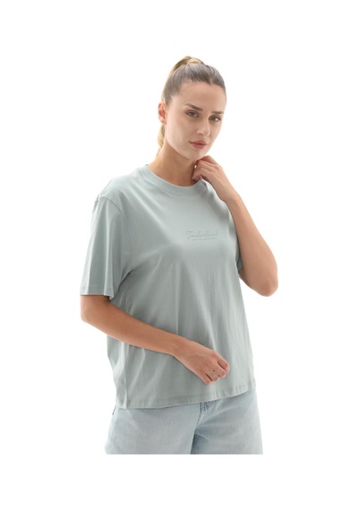 B0a424beym1-r Timberland Lush Comfort Short-sleeve Tee Kadın T-shirt Açık Mavi B0a424beym1-r Açik Mavi