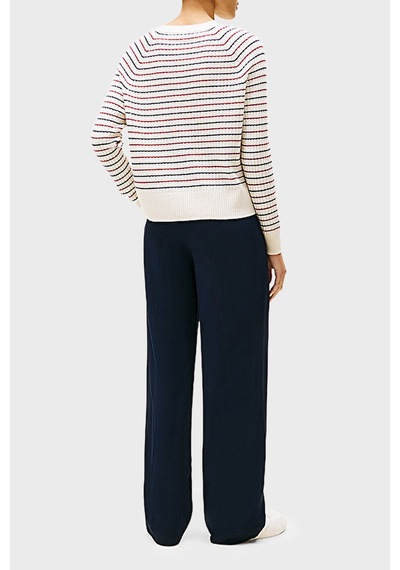 Tommy Hilfiger Bayan Kazak Ww0ww46417 0fh Beyaz-lacivert Beyaz-lacivert