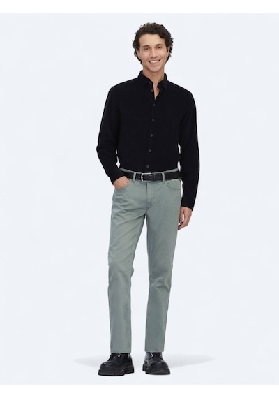 Kip Açık Haki Slim Fit Denim Pamuk Karışımlı Pantolon