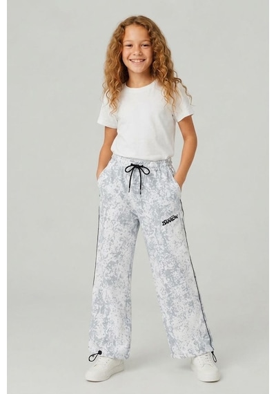 Pina Kids Kız Çocuk Beli İpli Rahat Kesim Paça Ayarlanabilir Lastikli Eşofman Altı Esf7012 gri Pina Kids Kız Çocuk Beli İpli Rahat Kesim Paça Ayarlanabilir Lastikli Eşofman Altı Esf7012 gri